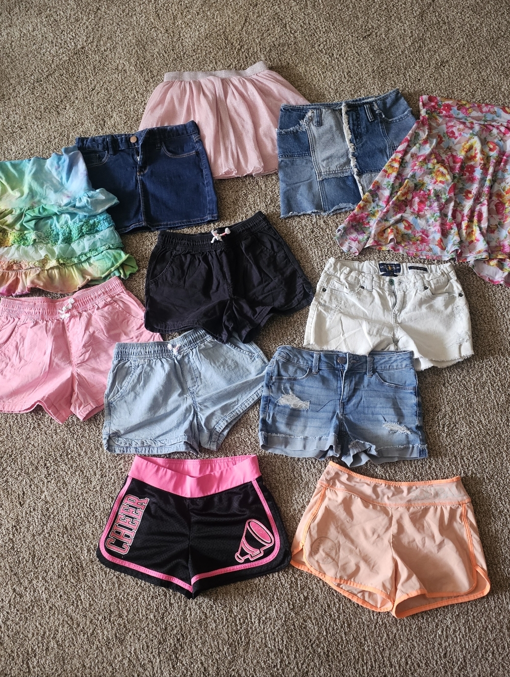 Girls Mixed Shorts & Skirts Bundle Lot